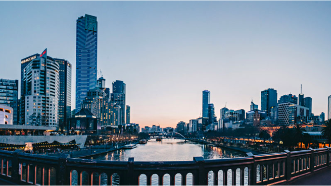 Photo of city skyline