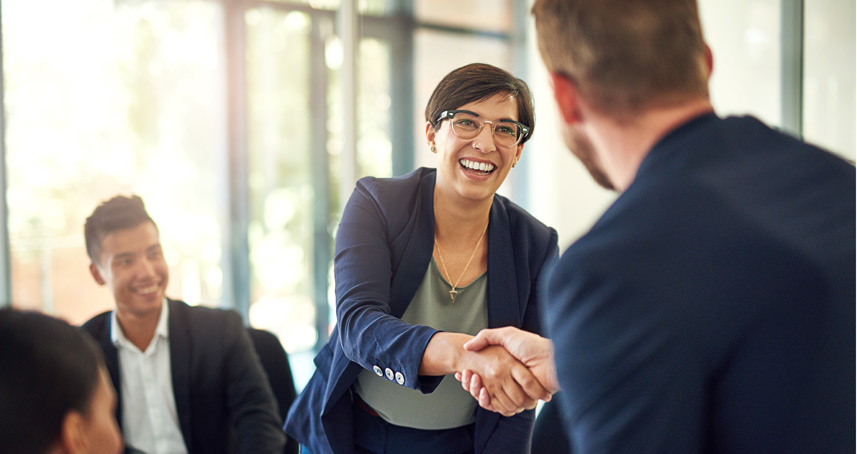 Photo of people shaking hands